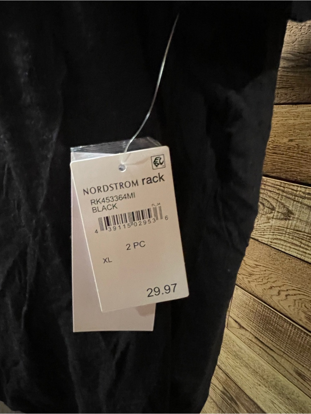 Nordstrom Rack Black Two-Piece Set with Tag - Picture 2 of 3